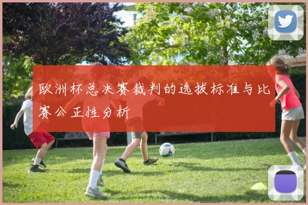 欧洲杯总决赛裁判的选拔标准与比赛公正性分析